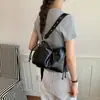Bolso Bandolera Retro de Gran Capacidad para Mujer 2026 Nueva Moda Bolso de Hombro Sencillo Bolso de Mano para Viajes Bolso Cubo Tejido