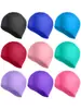 Gorro de Natación Impermeable Cola de Caballo para Cabello Largo, Tamaño Grande, Protección para los Oídos, Gorro de Natación de Silicona para Hombres y Mujeres, No Aprieta la Cabeza, Gorro de Natación Profesional de Competición
