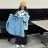 Cortavientos para Niña 2026 Nueva Moda Infantil Tres en Uno Desmontable Chaqueta de Otoño para Niñas Mayores, Abrigo Otoño/Invierno