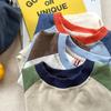 Otoño 2026 Huzhou Zhili Ropa Infantil Estilo Coreano Camiseta Básica de Manga Larga para Niños y Niñas Primavera y Otoño Camiseta 6508