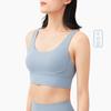 2024 Novo Colete Esportivo Nu Feminino À Prova de Choque Cruz Bonita Costas Fitness Roupa Interior Correndo Sutiã Esportivo Ao Ar Livre