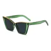 Nuevas Gafas de Sol Cat-Eye Elegantes Simples Casuales de Marco Grande Personalidad Ins Cool Tendencia Hip-Hop Estilo Callejero