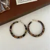 Pendientes Maillard con Estampado de Leopardo Retro Pendientes de Cuero 2025 Nuevo Estilo Caliente Pendientes de Diseño Pendientes Únicos Elegantes