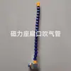 Máquina encoladora de cantos para carpintería modificada con un dispositivo soplador de polvo, soplador de polvo direccional para eliminar polvo y virutas de madera, y tubo soplador de aire