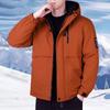Chaqueta de Algodón con Capucha de Invierno Transfronteriza para Hombre, Marca de Moda, Corte Holgado, Engrosada, Abrigo de Algodón Relleno Cálido, Prenda Superior para Hombre, Chaqueta Acolchada de Algodón