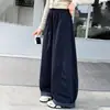 Pantalones Plegables de Palo para Niñas con Hoja Curva Otoño 2026 Nuevas Llegadas Pantalones Casuales de Pierna Ancha para Niños Medianos y Grandes Dobladillo Enrollado Pantalones Cargo a Cuadros Pantalones Largos
