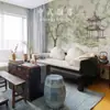 Papel Tapiz Impermeable Ecológico Estilo Nacional Elegante Floral y de Pájaros para Sala de Estar Fondo de TV Nuevo Estilo Chino Mural Decoración de Pared Revestimiento de Pared Papel Tapiz