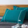 Toalla de almohada de algodón engrosada de gasa de algodón toalla de almohada para pareja un paquete adulto Extra Grande Cuatro Estaciones funda de almohada individual toalla