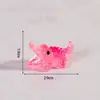 Accesorios Creativos de Resina de Cocodrilo de Boca Grande Manualidades Adornos Pequeños Animalitos Pequeños de Decoración de Escritorio para Bricolaje