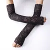 Mangas de Proteção Solar de Verão, Luvas de Ciclismo de Renda Gelada, Mangas Longas para Dirigir, Mangas Falsas, Atacado Transfronteiriço Decorativo