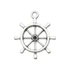 20 Tipos de Acessórios para Joias DIY, Materiais Artesanais, Pingentes de Pulseira de Âncora e Roda de Navio Vintage, Série Marinha Popular de Vendas Quentes no Comércio Exterior Transfronteiriço