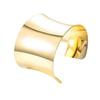 Pulseras Populares Europeas y Americanas de Venta Caliente Transfronteriza Pulseras Simples con Recorte Semicircular en Forma de C Modernas Versátiles y Atmosféricas Joyería de Mano al Mayoreo