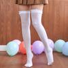 Nuevas medias blancas de otoño de terciopelo calcetines por encima de la rodilla 80d grosor medio medias hasta el muslo para mujer calcetines jk suministro directo de fábrica