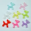 8777 Cachorro Balão Pingente Acrílico Transparente DIY Acessórios para Joias Feitas à Mão Pingente de Colar Bolsa Pingente Chaveiro
