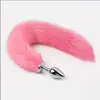 Tapón anal de cola de zorro, juguete sexual, tapón anal de metal con pelo artificial, masturbador del punto G, accesorio femenino alternativo