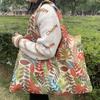 Bolsa de protección ambiental plegable de dibujos animados japoneses, bolsa de compras de tela Oxford, bolsa de almacenamiento portátil, bolsa grande para supermercado