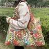 Bolsa dobrável de proteção ambiental de desenho animado japonês bolsa de compras de proteção ambiental em tecido Oxford bolsa de armazenamento portátil bolsa de compras grande para supermercado