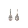 Wang frito transmisión en vivo nueva moda aretes de perla color champán Corea del Sur temperamento aretes de celebridad de internet aretes de ambiente de moda