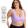 Comercio Electrónico Transfronterizo Europa América Tallas Grandes Sin Costuras Espalda Bonita Sujetador Deportivo Malla Hueca Agujeros Transpirables Sujetador para Mujer