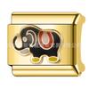 Pulseira Módulo Italiano de Aço Titânio Transfronteiriça Aço Inoxidável Gota de Óleo Costura Livre Combinação DIY Pulseira