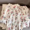 2026 Novo Conjunto de Pijama Feminino Doce para Primavera e Outono, Famoso da Internet, Atacado, Algodão Nuvem Fino, Manga Longa e Calça Longa