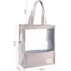 Bolsa de malla especial para exámenes, bolso de un solo hombro, bolso para tutores, bolsa con cremallera, archivador de datos A4, malla transparente, gran capacidad