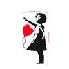 Banksy Grafite Balão Coração Menina Pequena Adesivo Detalhado Temu Dropshipping