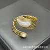 Nova Pulseira de Pérolas Naturais Barrocas, Pulseira Personalizada de Cristal Turquesa Estilo Retro Europeu e Americano, Joias Atacado Transfronteiriço