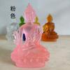 Fábrica de resina direto vidro luz Buda mestre da medicina Buda de vidro pequeno Buda ornamentos para casa e escritório templo Buda atacado