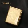Estuche Metálico para Cigarrillos, Estuche de Hierro Moleteado de Lujo para Cigarrillos, Capacidad para 20 Cigarrillos Gruesos, Gran Capacidad, Portátil, Resistente a la Humedad, Resistente a la Presión