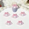 Accesorios de Arte de Uñas de Dibujos Animados de Celebridades de Internet, Purpurina Fina Roja que Brilla en la Oscuridad Gato Kt, Panda de Ojos Grandes con Pedrería de Resina, Decoraciones de Uñas Portátiles para Bricolaje
