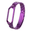 Adecuado para correa de Xiaomi Mi Band 56, Pulsera de Acero Inoxidable Sólido de Tres Eslabones con Estructura de Hebilla a Presión y Caja Metálica, Directo del Fabricante