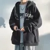 Ropa exterior de moda estilo americano para hombre, nueva colección primavera/otoño 2026, sudadera con capucha tipo cárdigan deportivo, chaqueta para hombre