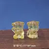 Piezas de Tallado de Cristal Piezoeléctrico, Cuentas Espaciadoras, Accesorios para Colgantes, Cristal Amarillo Piezoeléctrico para DIY, Cuentas de Despertar del León Zaki Lam, Al por Mayor