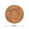 Suporte para bule de rattan porta-copos trançado cerimônia do chá criativo jogo americano toalha de mesa base para tigela base para prato base isolante