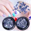 Acessórios de Unhas Estilo Japonês Transfronteiriços Lantejoulas Coloridas com Linha Laser Lantejoulas Redondas para Unhas Decorações de Unhas para Fototerapia
