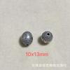 Plata vieja retro de Shanxi cuentas de plata de notoginseng accesorios de joyería bola hueca cuentas triangulares accesorios de joyería para jugar texto DIY