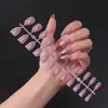 Tiras para Uñas Almendradas, Uñas Puntiagudas con Aceite UV Top Coat, Tiras para Uñas Puntiagudas Cortas Forma de Gota de Agua, Uñas Postizas de Color Sólido, Ultra Delgadas