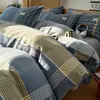 Conjunto de Quatro Peças em Algodão Puro Tingido em Fio, Estilo Novo 2026