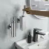 Dispensador de jabón para manos, gel de ducha y champú para baño de hotel comercial montado en la pared, dispensador de jabón de acero inoxidable para uso doméstico