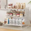 Mesa de Café de Oficina Estante de Almacenamiento de Bebidas Multicapa Lujo Ligero Portavasos para Mesa de Comedor de Cocina Estante de Almacenamiento de Snacks para Sala de Estar