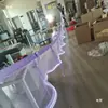 Decoraciones de Techo de Gasa de Moda para Restaurantes, Casas de Huéspedes, Hoteles, Áreas Exteriores y Decoraciones de Techo de Malla Luminosa para Exteriores