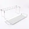 Grelha de Churrasco de Aço Inoxidável Bandeja para Grelhar Frango Rack de Rede para Secagem ao Ar Livre Colocador de Bandeja Churrasco Acampamento ao Ar Livre Grelha de Churrasco para Frango