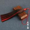 Orejas con borlas de seda de hielo de dos colores de 16 cm, estilo antiguo, Hanfu, Cheongsam, accesorios para el hogar, abanico, instrumento musical, colgante para la oreja