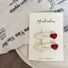 Nuevo Clip Sencillo Pequeño de Corazón con Brillo Fino para Niños, Set de Pinzas para el Cabello de Gota de Agua, Pinza Lateral, Pinza para Flequillo