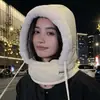 Sombrero Lei Feng de Terciopelo Cálido para Protección de Orejas del Noreste para Hombre, Sombrero de Punto para Esquí al Aire Libre, Sombrero de Viento y Nieve para Ciclismo para Mujer, Moderno
