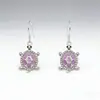 Pendientes Colgantes de Tortuga con Goteo de Aceite, Sencillos y Lindos, Lujo Ligero con Diamantes, Regalo para Novia, Pendientes de Tortuga, Transfronterizo