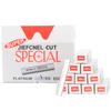 Cuchilla decorativa para cejas de 100 piezas cuchillo de afeitar para cejas de acero inoxidable cuchilla corrugada cuchillo desechable para recortar cejas cuchilla de belleza para tatuaje