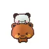 Colgante Llavero de Arte con Cuentas Hecho a Mano Estilo Pixel de Dibujos Animados, Adorno para Bolso de Arte con Cuentas Estilo Pixel Hecho a Mano Personalizado