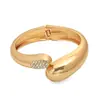 Pulseira Feminina Europeia e Americana Popular Transfronteiriça Moda Personalizada Criativa Metal Brilhante Abertura Irregular Conjunto de Joias